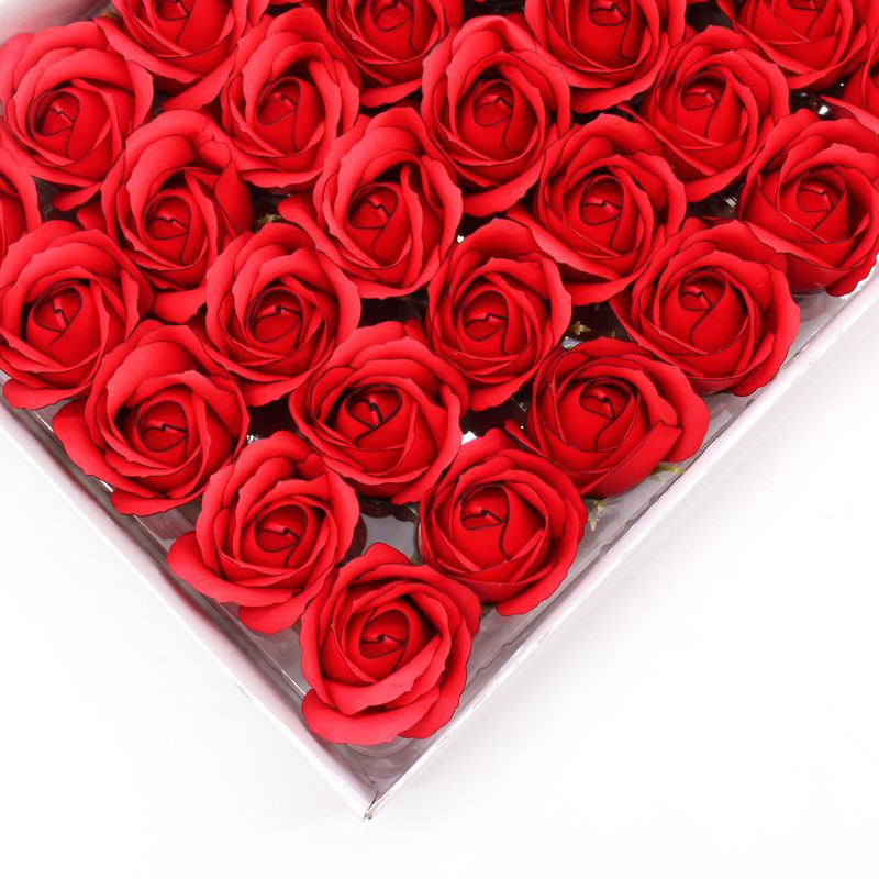 Seifenblumen zum Basteln – Med Rose – Rot mit schwarzem Rand