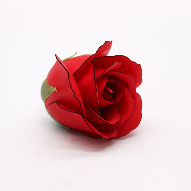 Seifenblumen zum Basteln – Med Rose – Rot mit schwarzem Rand