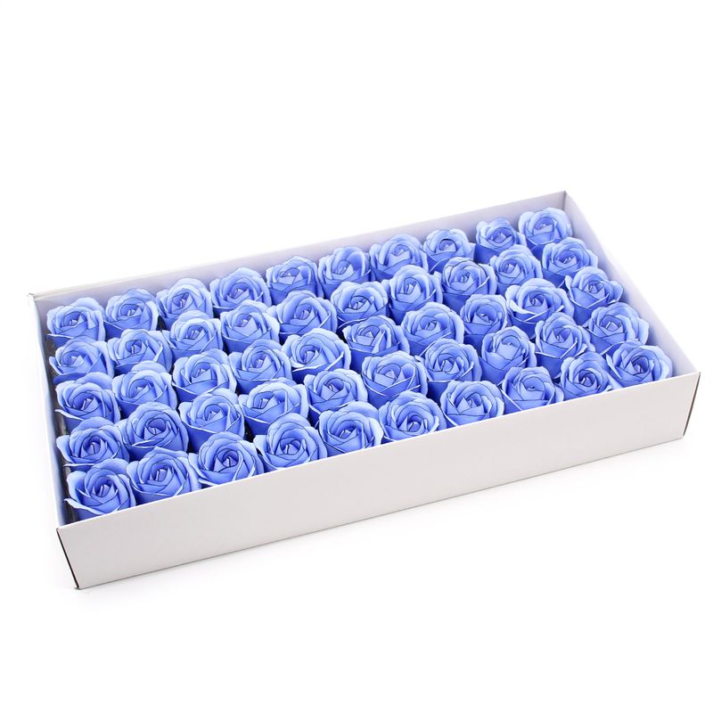 Seifenblumen zum Basteln – Med Rose – Blau mit schwarzem Rand
