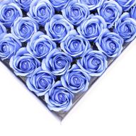 Seifenblumen zum Basteln – Med Rose – Blau mit schwarzem Rand
