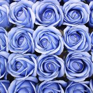 Seifenblumen zum Basteln – Med Rose – Blau mit schwarzem Rand