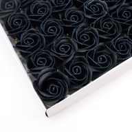 Seifenblumen zum Basteln – Med Rose – Schwarz mit weißem Rand