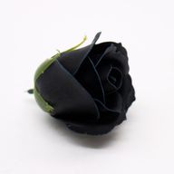 Seifenblumen zum Basteln – Med Rose – Schwarz mit weißem Rand