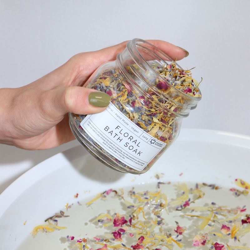 Blumen-Badebad – Natur – 140 g