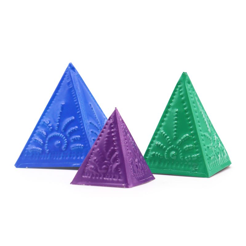 Räucherpulver-Formen-Set – Blau, Grün, Lila