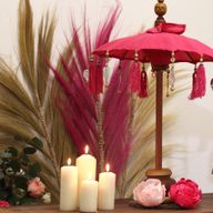 Bali Home Decor Sonnenschirm – Baumwolle – Rosa – 40 cm