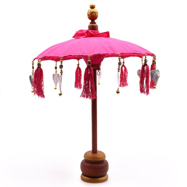 Bali Home Decor Sonnenschirm – Baumwolle – Rosa – 40 cm