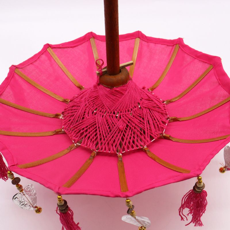 Bali Home Decor Sonnenschirm – Baumwolle – Rosa – 40 cm