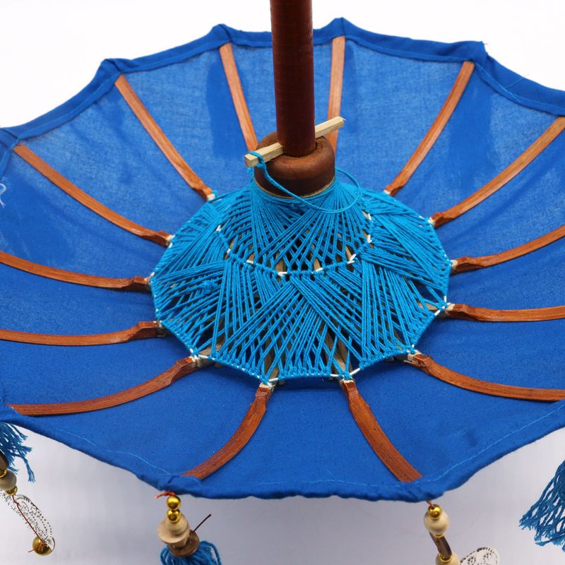 Bali Home Decor Sonnenschirm – Baumwolle – Türkis – 40 cm