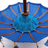 Bali Home Decor Sonnenschirm – Baumwolle – Türkis – 40 cm