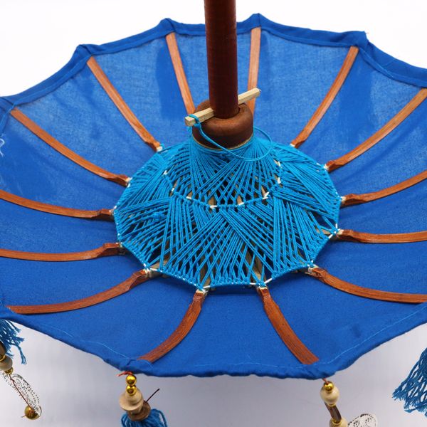 Bali Home Decor Sonnenschirm – Baumwolle – Blau – 40 cm
