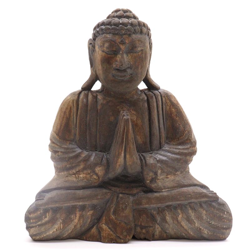 Buddha Feng Shui Set – Om – Grau und Schwarz