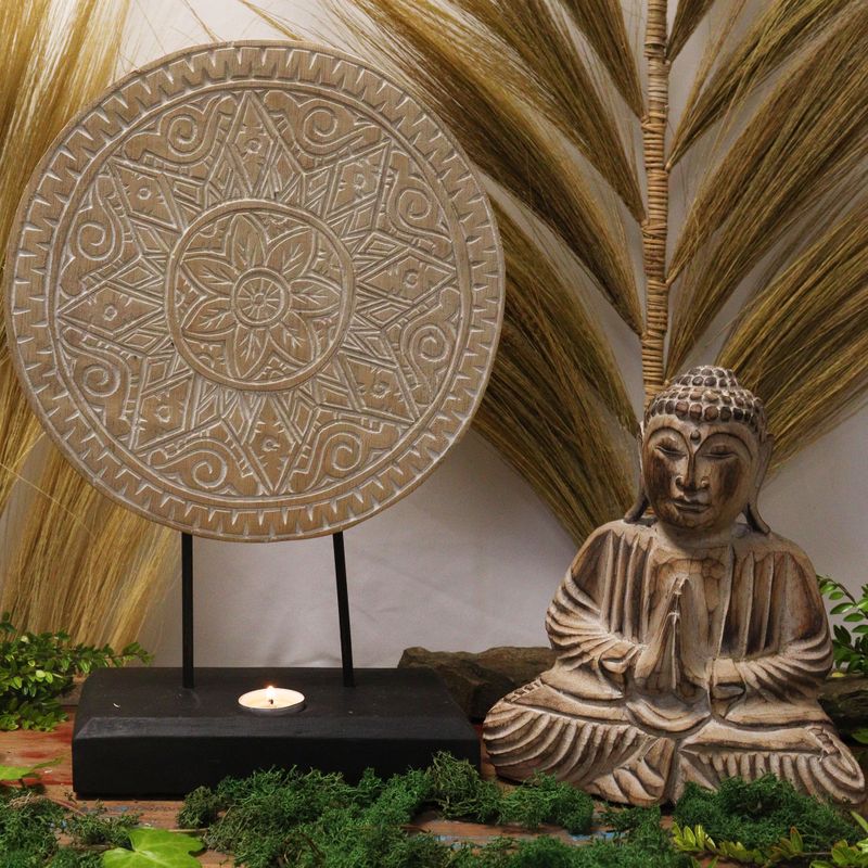 Buddha Feng Shui Set - Klassisches Mandala - Natur