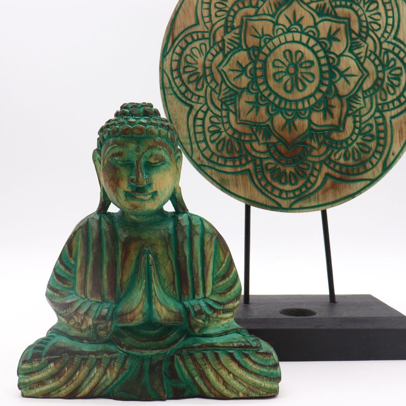 Buddha Feng Shui Set - Mandala - Grün