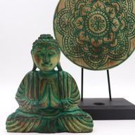 Buddha Feng Shui Set - Mandala - Grün
