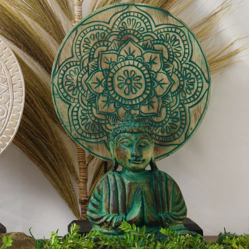 Buddha Feng Shui Set - Mandala - Grün