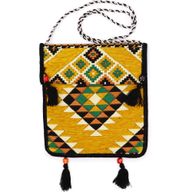 Gelbe Kelim-Messenger-Festivaltasche
