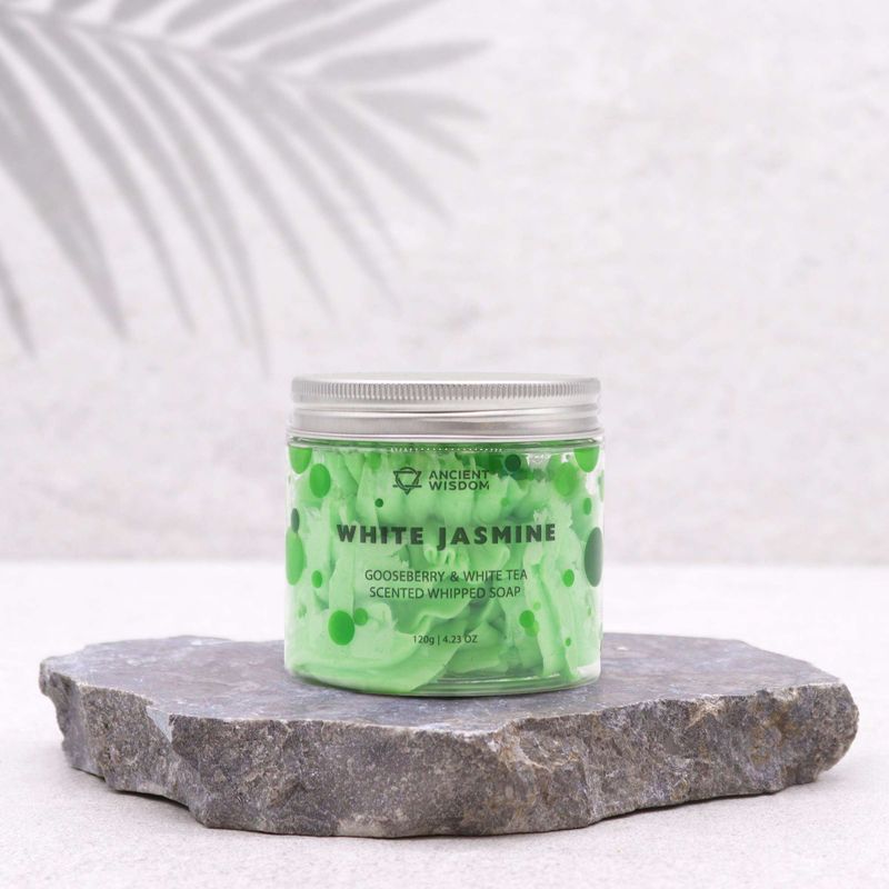 Stachelbeere und weißem Tee- Schlagsahneseife 120 g