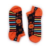 S/M Hop Hare Bambussocken niedrig (36–40) – Mandala-Blumen