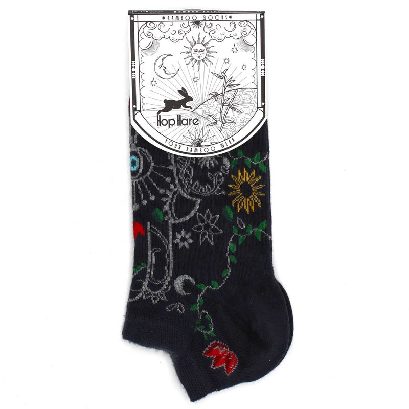 S/M Hop Hare Bambussocken niedrig (36–40) – Hamsa