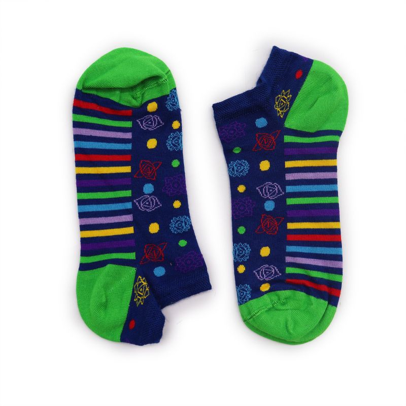 S/M Hop Hare Bambussocken niedrig (36–40) – 7 Chakra
