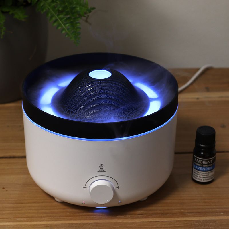 Großer Aromadiffusor mit Vulkaneffekt (Stecker), zwei Farben