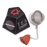 Teesieb aus rohem Kristall-Edelstein – Roter Jaspis