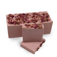 Geschnittener Seifenlaib (13 Stück) – Rose und Vanille