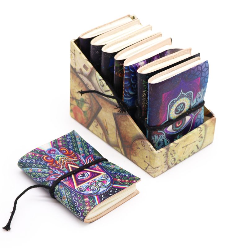 Verschiedene Esoterik-Notizbücher 7x10cm (Display-Packung)