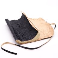 Reisenotizbuch aus gerolltem Leder – 96 Seiten – Schwarz 21 x 15 cm
