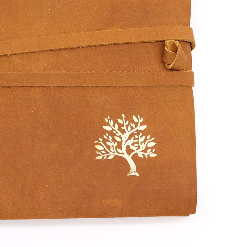 Leder-Skizzenbuch Golden Tree – 144 Seiten – 18 x 23 cm