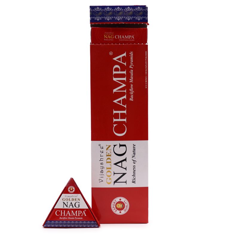 42 g Jumbo Golden Nag – Champa Backflow Räucherkegel