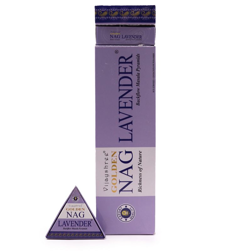 42 g Jumbo Golden Nag – Lavendel-Rückfluss-Räucherkegel