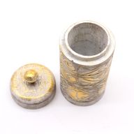 Weiß & Gold - Hoher Behälter für Kleinigkeiten