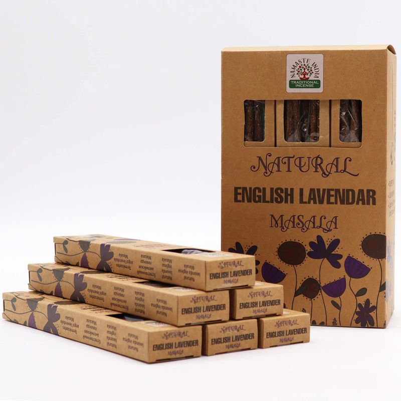 Natürlicher botanischer Masala-Räucherstäbchen – Englischer Lavendel