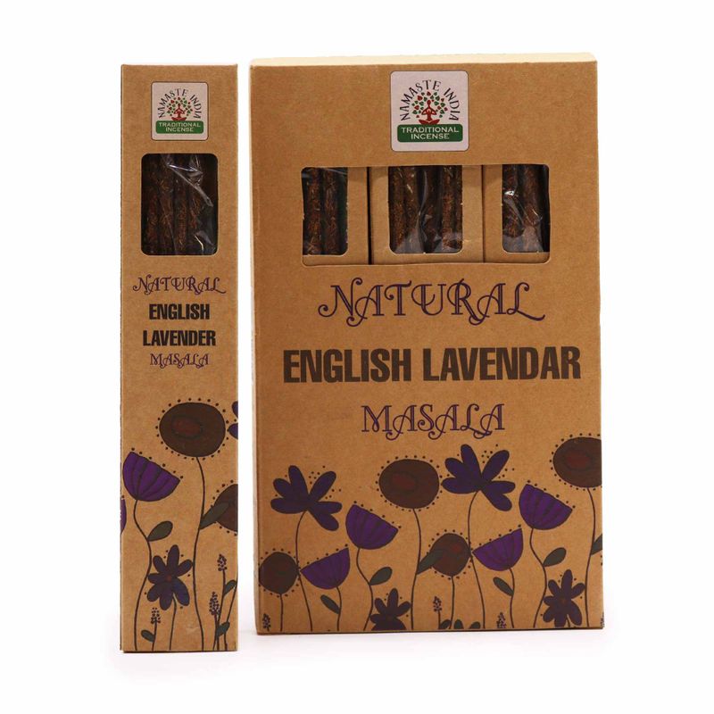 Natürlicher botanischer Masala-Räucherstäbchen – Englischer Lavendel
