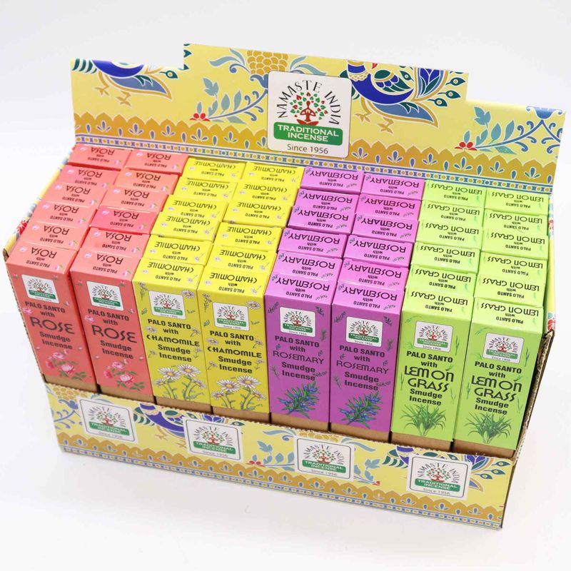 Von der Erde inspiriertes Räucherstäbchen-Displaypaket (4x12 Düfte)