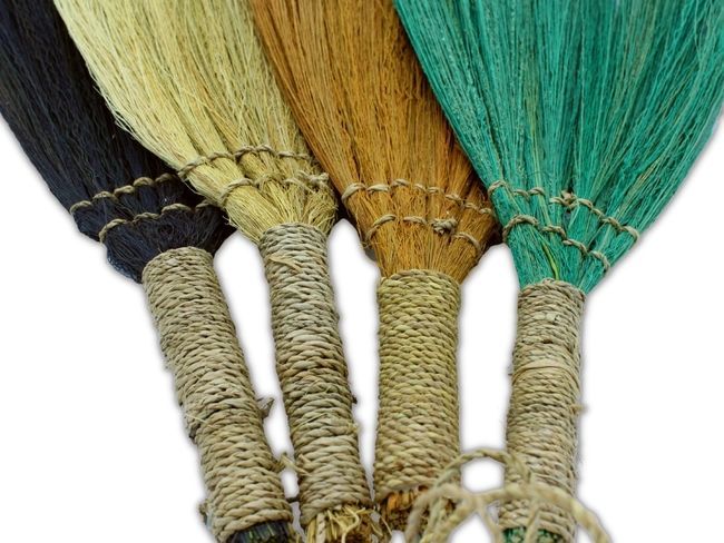 Set 4 - Pampas-Fächerbesen - Gemischte Farben und Größen