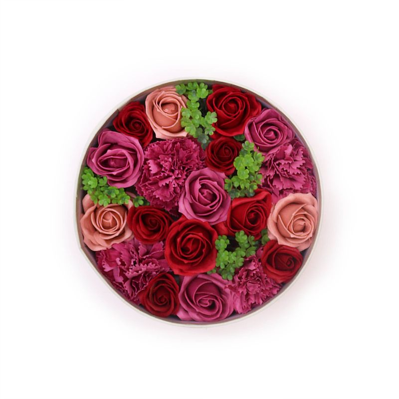 Runde Box - Vintage-Rosen
