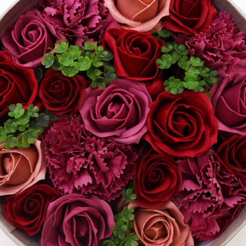 Runde Box - Vintage-Rosen