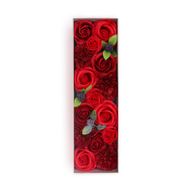 Lange Box – klassische rote Rosen
