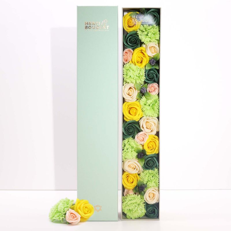 Extra lange Box – Frühlingsfeiern – Gelb und Grün