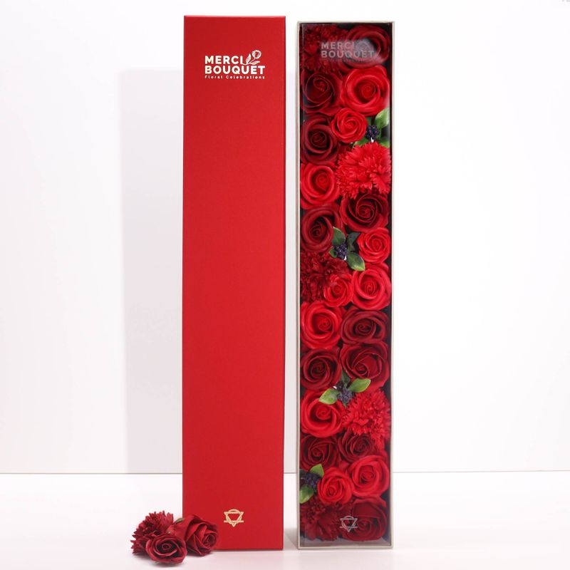 Extra lang – klassische rote Rosen