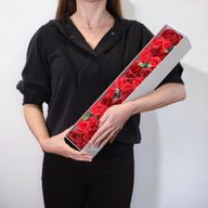 Extra lang – klassische rote Rosen