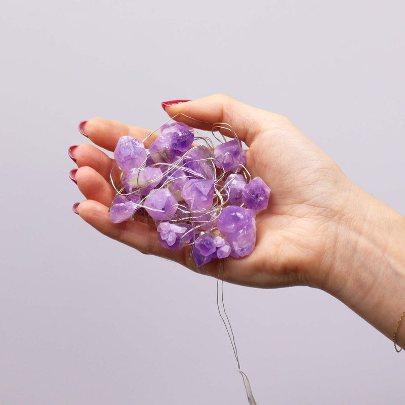 Edelstein-Verzauberungslichter – Amethyst