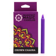 Manifest-Magiekerzen  (12er-Pack) – Lila – Kronenchakra