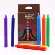 Sieben Chakra-Manifest-Kerzen (7er-Pack)