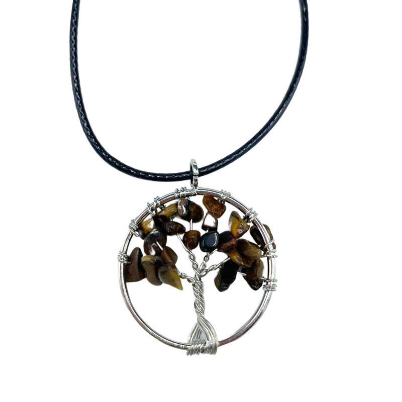 Baum des Lebens Anhänger – Tigerauge