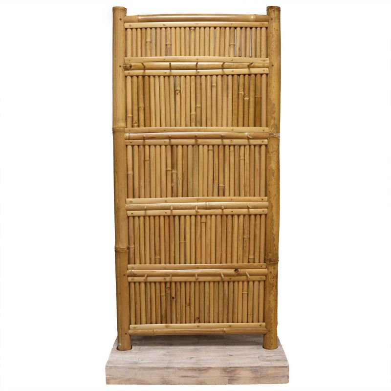 Bambus-Display-Hochständer 40 Haken - 140 x 71 cm