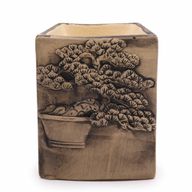 Handbemalter Bonsai-Brenner – Schiefer